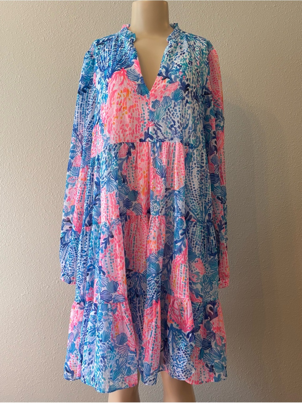 Lilly Pulitzer Sarita Swing Dress in Resort White Sway With Me Sz 12